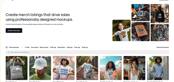 Print-on-demand mockup SaaS with enterprise APIs.