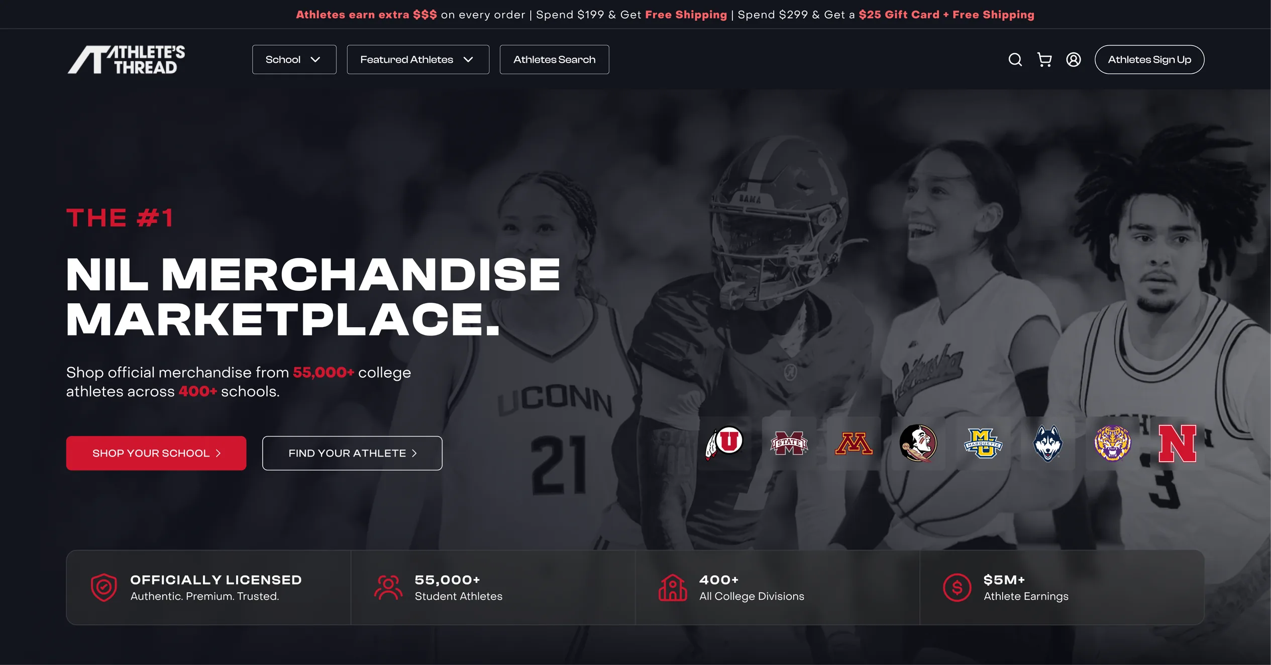 Athlete's Thread desktop preview
