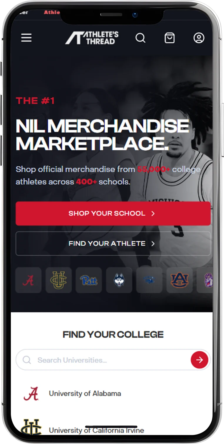 Athlete's Thread mobile preview