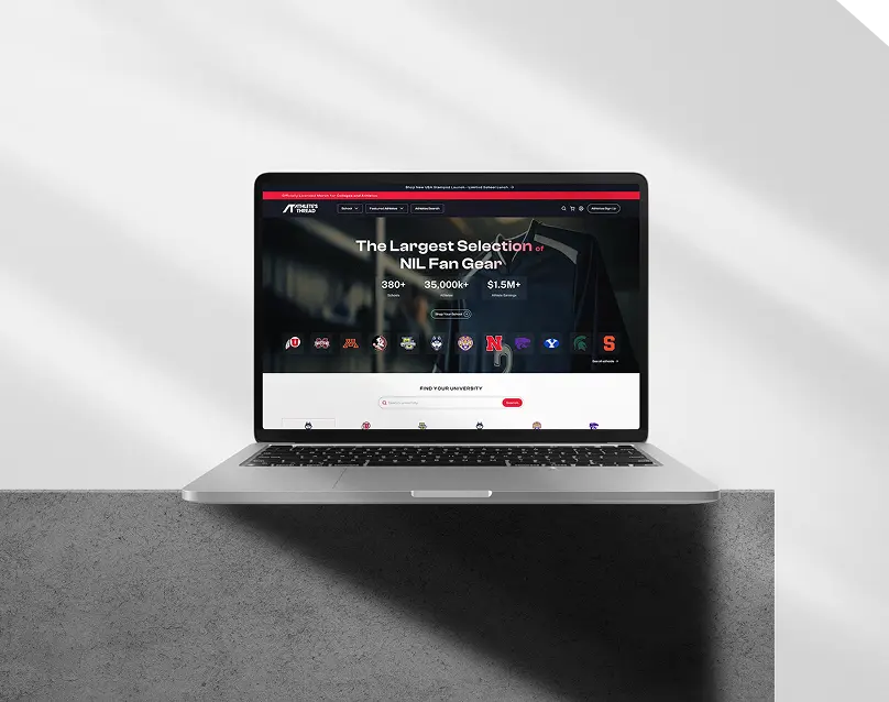 A high-volume athlete merchandise and commerce platform