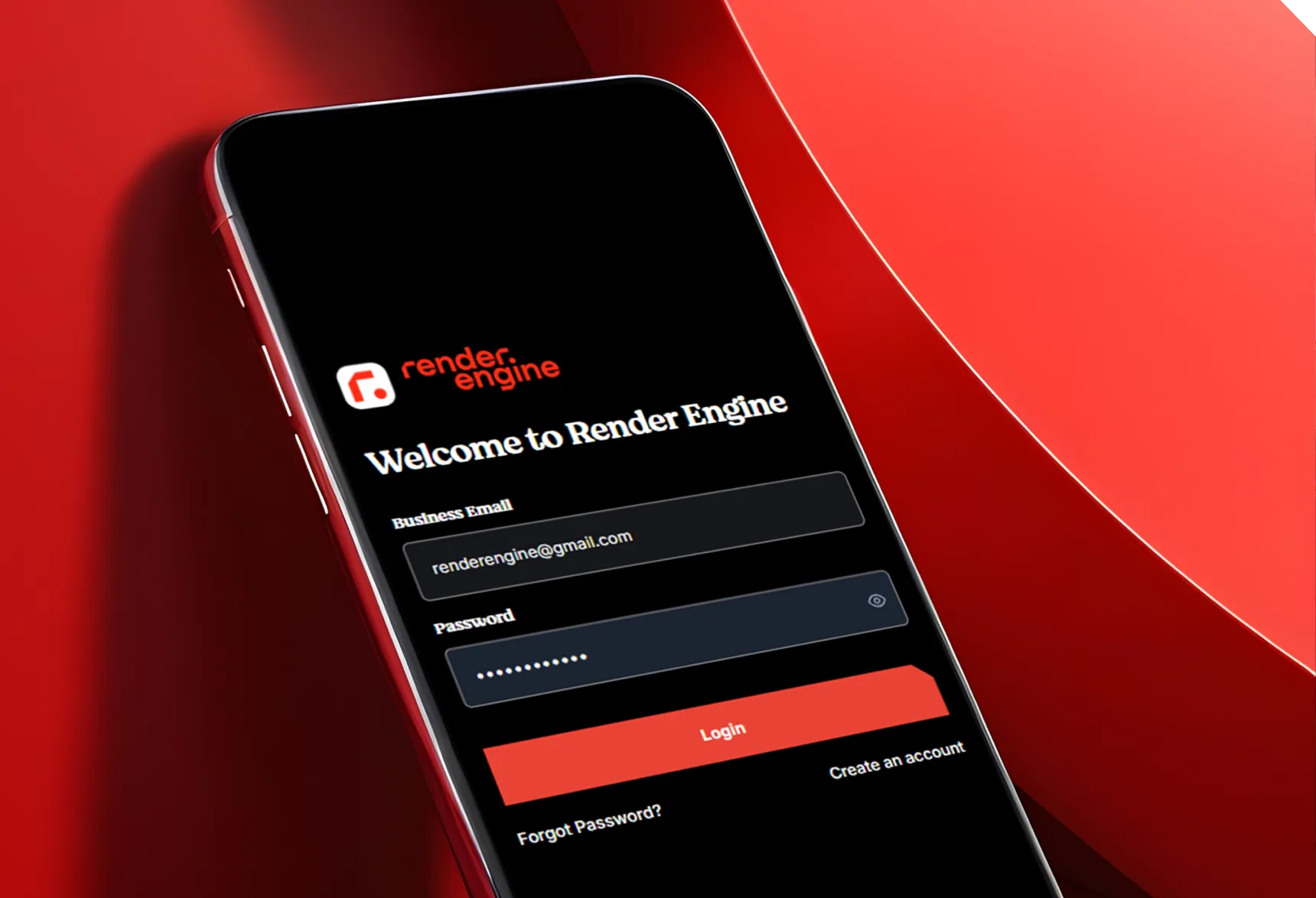 Render Engine mobile login