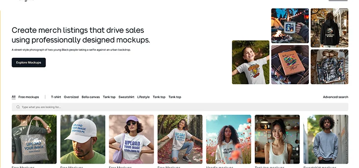 Print-on-demand mockup SaaS with enterprise APIs.
