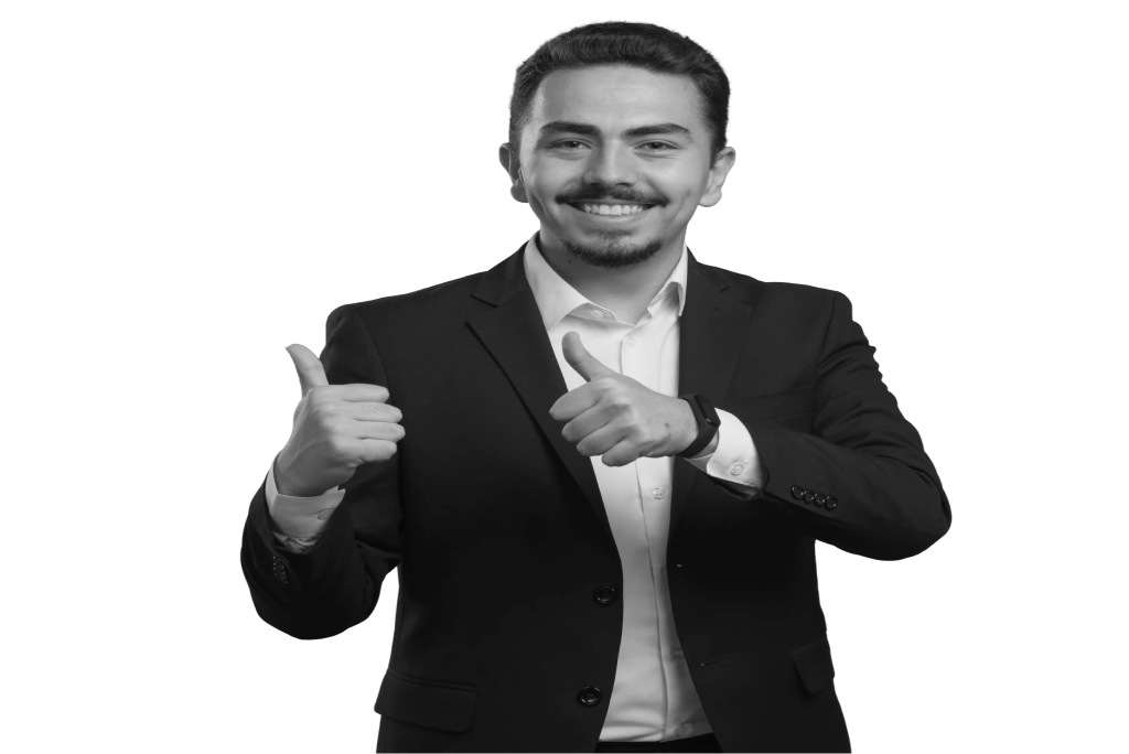 Founder of Callspine giving a thumbs up